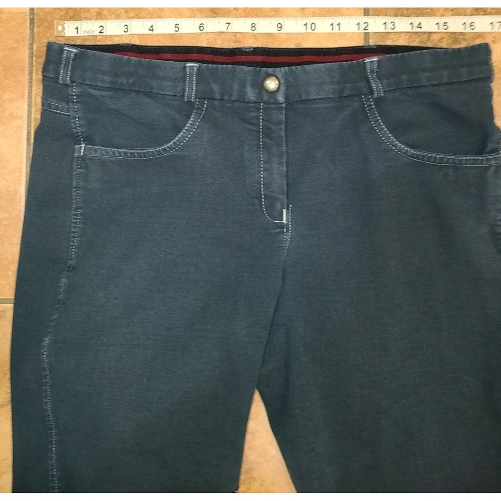 Ovation‎ Women's Euro Melange Zip Front Knee Patch Breeches 34R